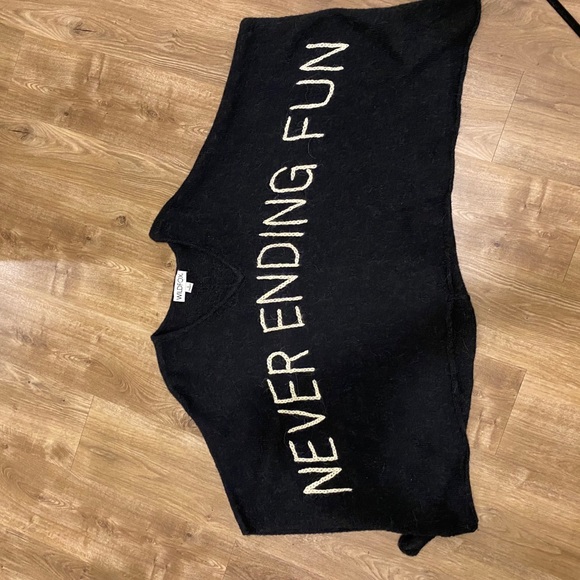 “Never Ending Fun” Wildfox Poncho - Picture 3 of 4